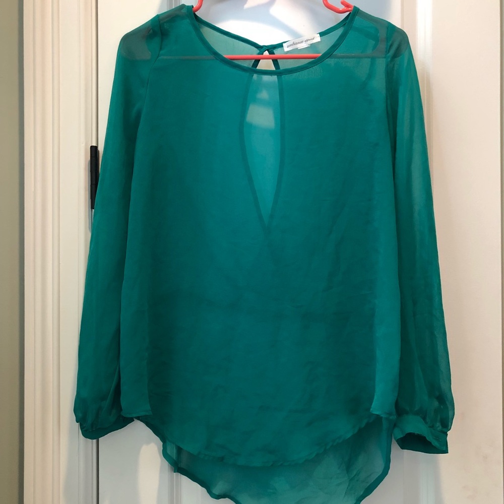 Emerald green blouse